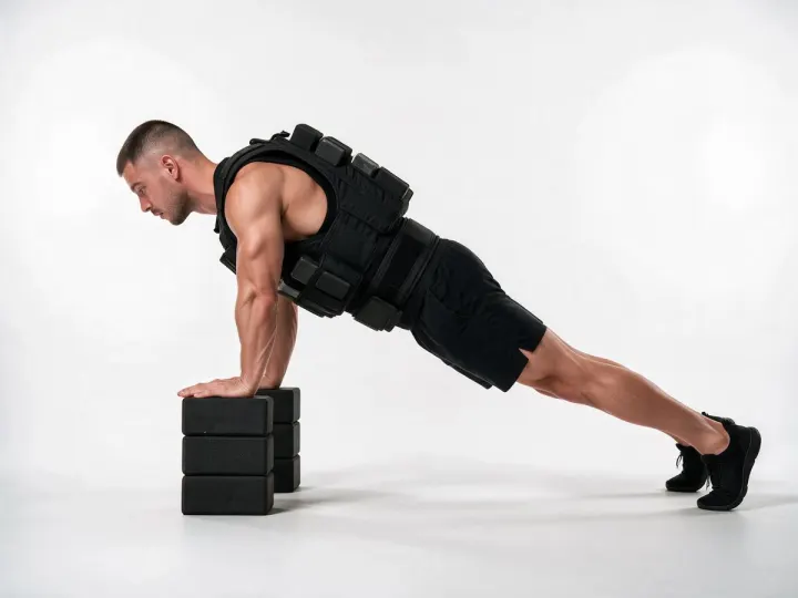 Weighted Deficit, level 8 of push-ups