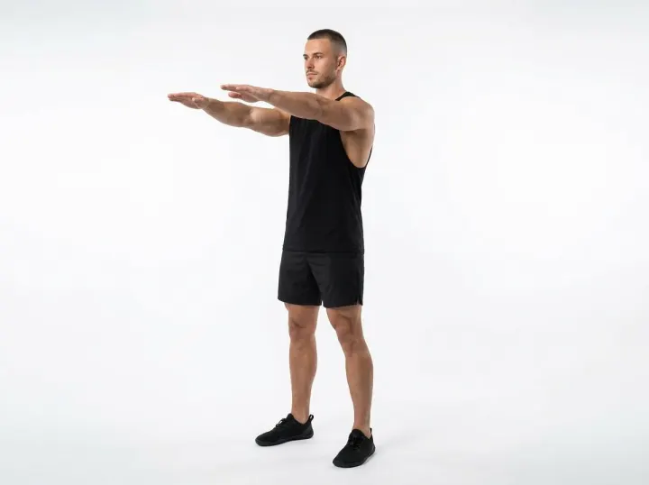 Bodyweight Squats, level 2 of squats